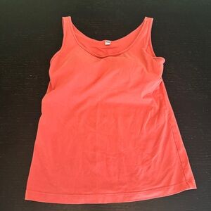Uniqlo Coral Padded Cotton Tank Top